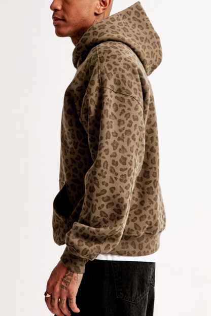 Unisex Cheetah Pattern Hoodie