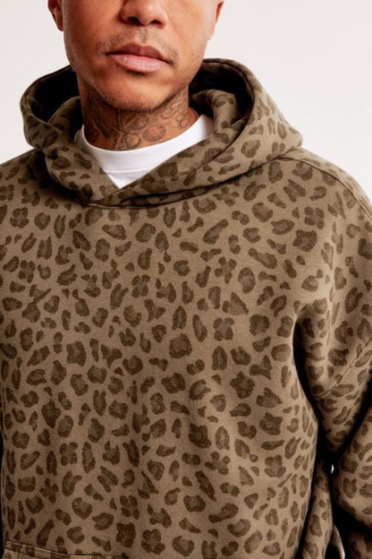 Unisex Cheetah Pattern Hoodie